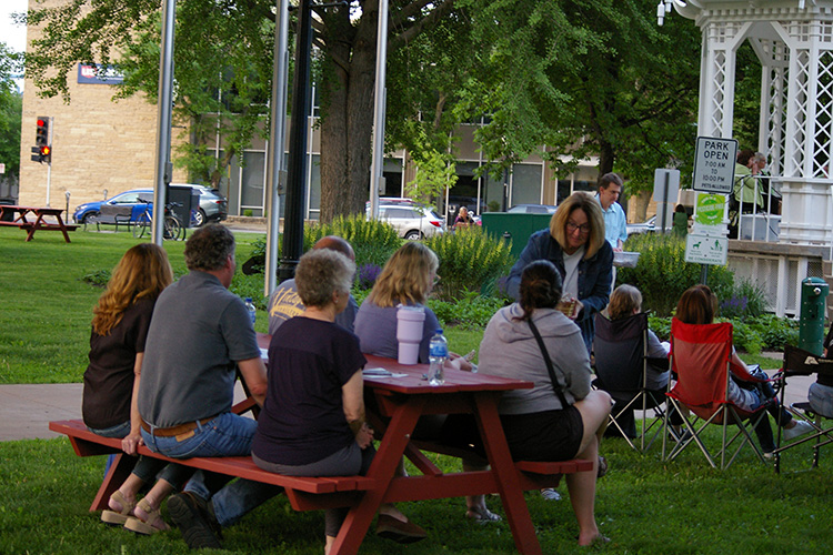 Attendees reflecting on their loved ones.